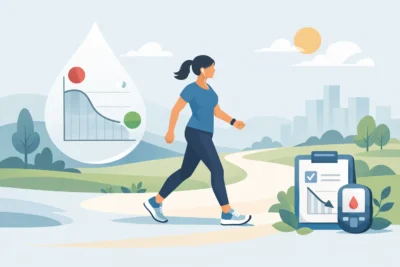 Walking Program Lowered A1C Example